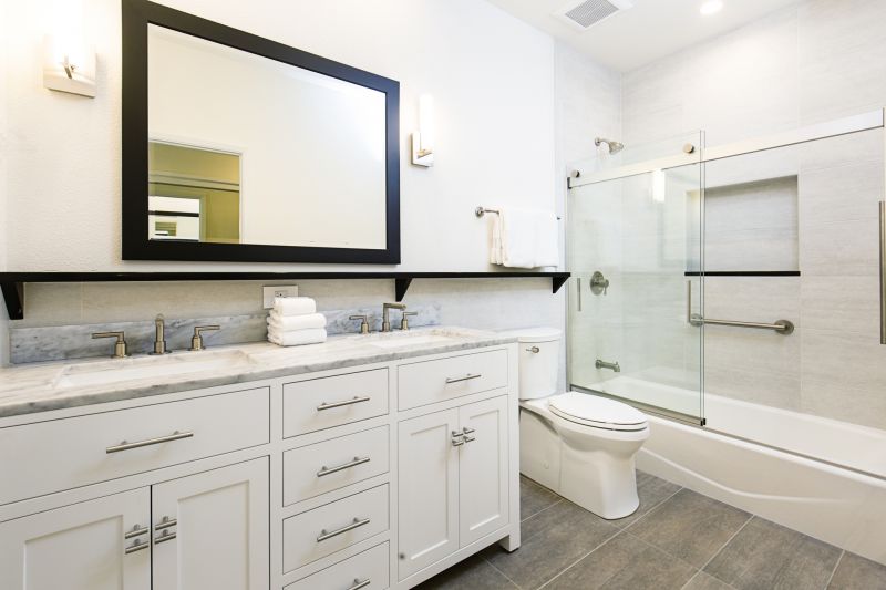 Floating Vanity with Modern Fixtures